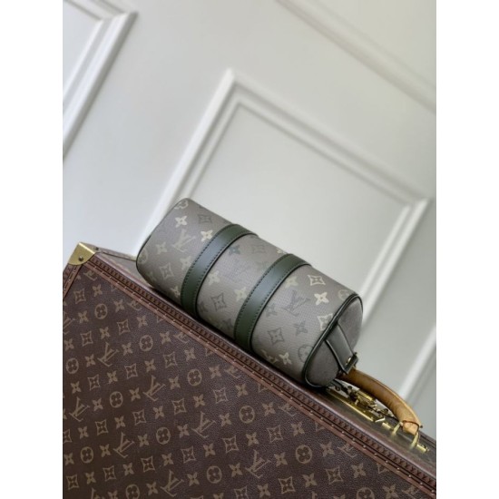 Falso superiore Borsa Louis Vuitton Keepall Bandoulière 25 M26930 uomo verde Imitazioni Outlet