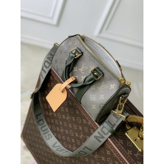 Falso superiore Borsa Louis Vuitton Keepall Bandoulière 25 M26930 uomo verde Imitazioni Outlet