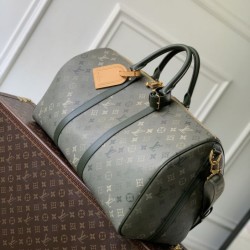 Falso superiore Borsa da viaggio Louis Vuitton Keepall Bandoulière 50 M26959 verde Imitazioni Outlet