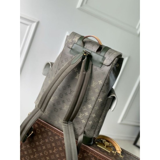 Falso superiore Zaino Louis Vuitton Christopher MM da uomo M27080 Verde Imitazioni Outlet