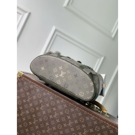 Falso superiore Zaino Louis Vuitton Christopher MM da uomo M27080 Verde Imitazioni Outlet