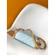 Falso superiore Borsa a mano Louis Vuitton Side Trunk MM  M27891 Azzurra Imitazioni Outlet