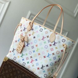 Falso superiore Borsa tote Louis Vuitton x Takashi Murakami Neverfull MM Imitazioni Outlet