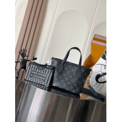 Falso superiore Louis Vuitton Neverfull Bandoulière Inside Out BB M15210 Nero Imitazioni Outlet
