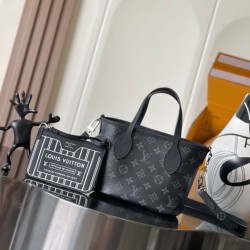 Falso superiore Louis Vuitton Neverfull Bandoulière Inside Out BB M15210 Nero Imitazioni Outlet