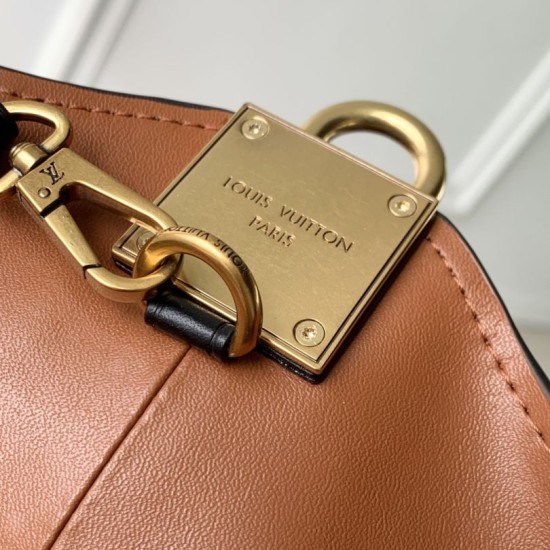 Premium Replica Borsa a mano Louis Vuitton Low Key Hobo MM M25516 scamosciata arancione False Online Falso superiore Borsa a mano Louis Vuitton Low Key Hobo MM M25516 scamosciata arancione Imitazioni Outlet