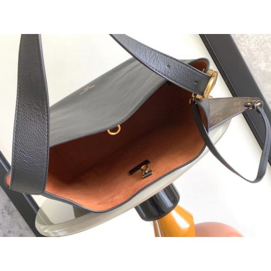 Falso superiore Borsa Louis Vuitton Low Key Hobo MM M24856 m24974 nera Imitazioni Outlet