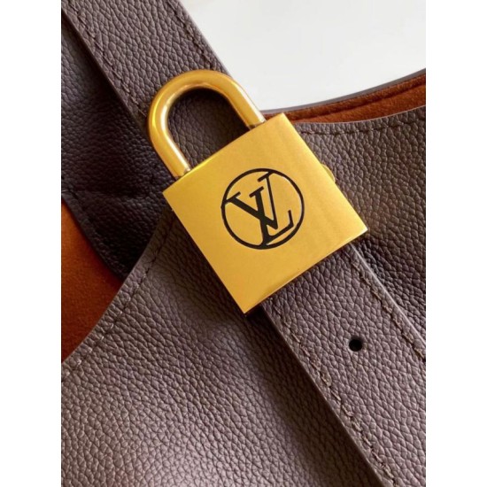 Falso superiore Borsa Louis Vuitton Low Key Hobo MM M24856 m24974 Marrone Imitazioni Outlet