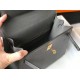 Falso superiore Borsa Sellier Kelly 25 Hermes Epsom Grigio scuro Imitazioni Outlet