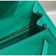 Falso superiore Borsa Sellier Kelly 25/28cm Hermes Epsom Verde Giada Imitazioni Outlet