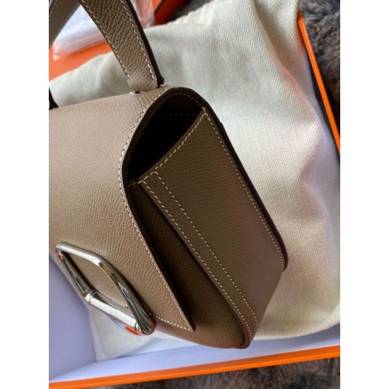 Migliore Replica Mini borsa Hermès Della Cavalleria II talpa Epsom Imitazioni Outlet