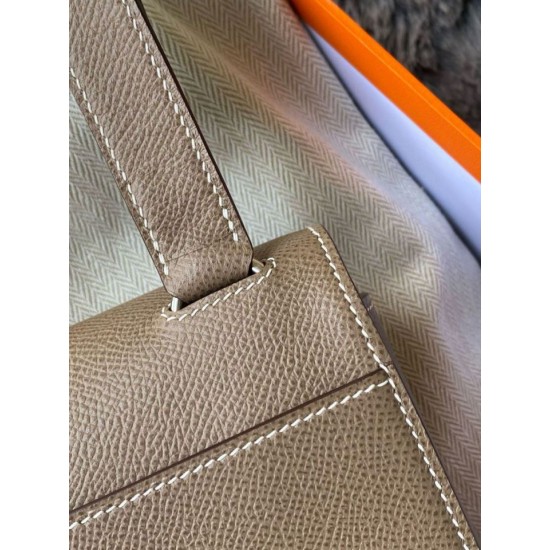 Migliore Replica Mini borsa Hermès Della Cavalleria II talpa Epsom Imitazioni Outlet