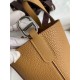 Migliore Replica Borsa tote Hermes In The Loop 18 fatta a mano marrone Clemence Imitazioni Outlet