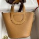 Migliore Replica Borsa tote Hermes In The Loop 18 fatta a mano marrone Clemence Imitazioni Outlet