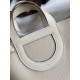 Migliore Replica Borsa tote Hermes In The Loop 18 fatta a mano beige clemence Imitazioni Outlet