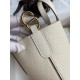 Migliore Replica Borsa tote Hermes In The Loop 18 fatta a mano beige clemence Imitazioni Outlet