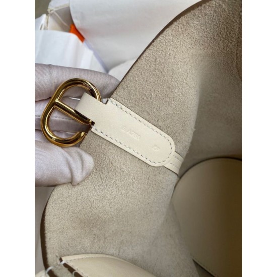 Migliore Replica Borsa tote Hermes In The Loop 18 fatta a mano beige clemence Imitazioni Outlet