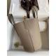 Migliore Replica Borsa tote Hermes In The Loop 18 grigia Clemence Imitazioni Outlet