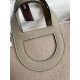 Migliore Replica Borsa tote Hermes In The Loop 18 grigia Clemence Imitazioni Outlet