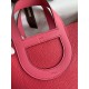 Migliore Replica Borsa tote Hermes In The Loop 18 fatta a mano rosa clemence Imitazioni Outlet