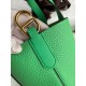 Migliore Replica Borsa tote Hermes In The Loop 18 fatta a mano verde clemence Imitazioni Outlet