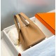 Migliore Replica Borsa Tote Hermes Picotin Lock 18/22 Marrone Clemence Imitazioni Outlet