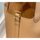 Migliore Replica Borsa Tote Hermes Picotin Lock 18/22 Marrone Clemence Imitazioni Outlet