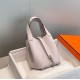Migliore Replica Borsa Tote Hermes Picotin Lock 18/22 Clemence Mauve Pale Imitazioni Outlet