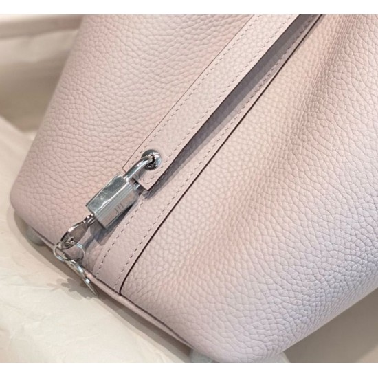 Migliore Replica Borsa Tote Hermes Picotin Lock 18/22 Clemence Mauve Pale Imitazioni Outlet