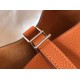 Migliore Replica Borsa Tote Hermes Picotin Lock 18/22 Arancione Clemence Imitazioni Outlet