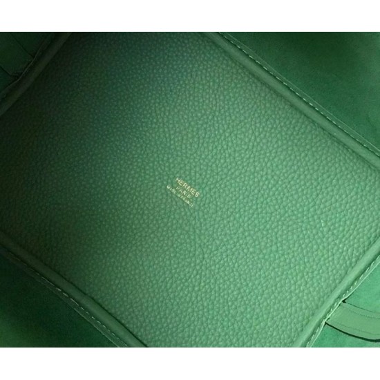 Migliore Replica Borsa Tote Hermes Picotin Lock 18/22 Verde Clemence Imitazioni Outlet