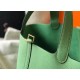 Migliore Replica Borsa Tote Hermes Picotin Lock 18/22 Verde Clemence Imitazioni Outlet