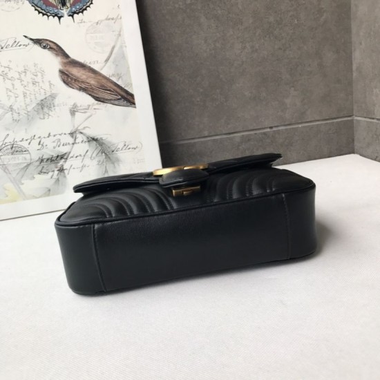 Replica GG Marmont Mini Borsa 446744 Nero