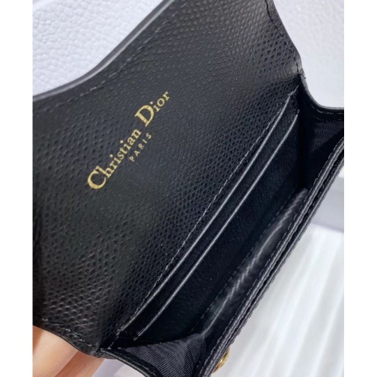 Replica Portafoglio Christian Dior Saddle Nero