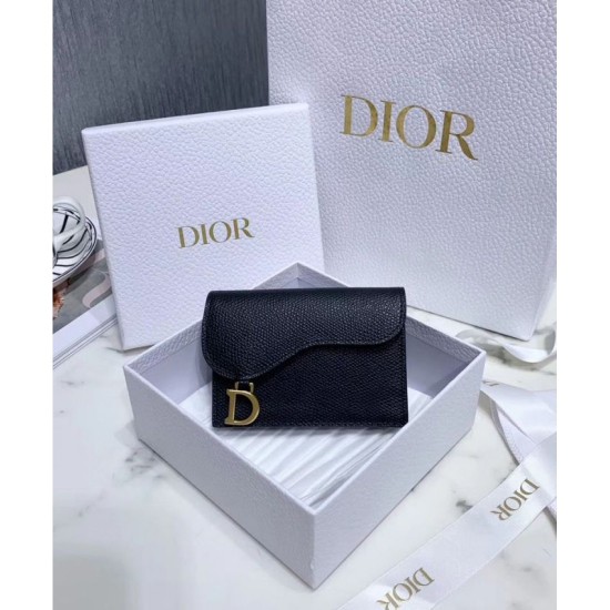 Replica Portafoglio Christian Dior Saddle Nero