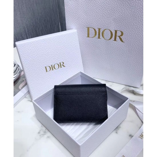 Replica Portafoglio Christian Dior Saddle Nero