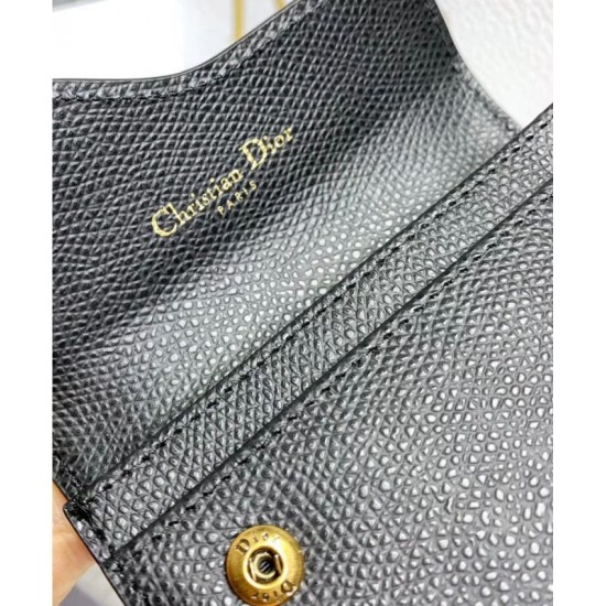 Replica Portafoglio Christian Dior Saddle Nero