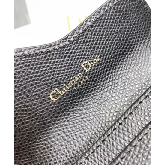 Replica Portafoglio Christian Dior Saddle Nero