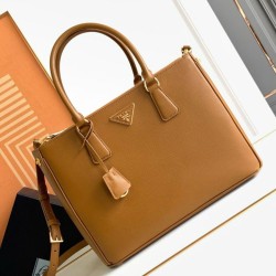 Migliore Repliche Borsa grande Prada Galleria Saffiano marrone Economiche Outlet Online
