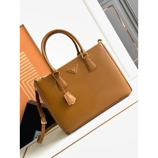 Migliore Repliche Borsa grande Prada Galleria Saffiano marrone Economiche Outlet Online