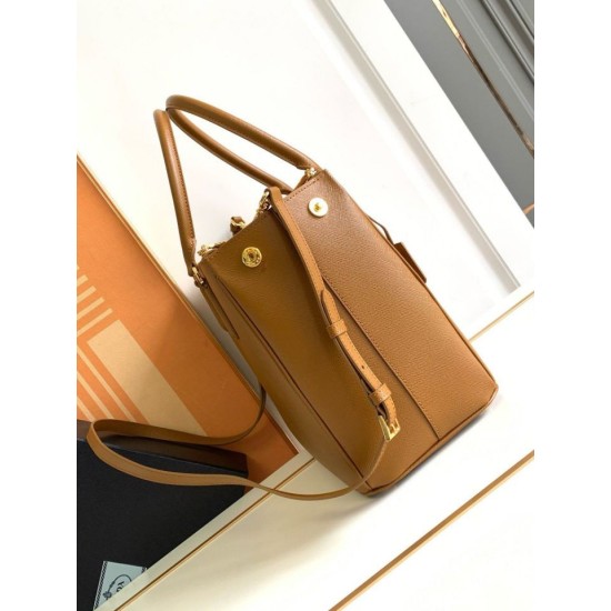 Migliore Repliche Borsa grande Prada Galleria Saffiano marrone Economiche Outlet Online