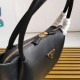 Perfette Qualità Repliche Borsa a tracolla Prada con logo triangolare nero Imitazione