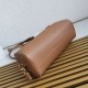 Miglior Falso Borsa media Prada con lucchetto caramello Economiche Premium