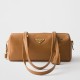 Miglior Falso Borsa media Prada con lucchetto caramello Economiche Premium