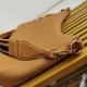Replica perfetta Borsa a tracolla Prada Granata Marrone Imitazione Outlet Online