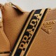 Replica perfetta Borsa a tracolla Prada Granata Marrone Imitazione Outlet Online
