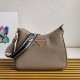 Perfette Qualità Repliche Borsa a tracolla Prada Granata Grigia Imitazione