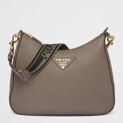 Perfette Qualità Repliche Borsa a tracolla Prada Granata Grigia Imitazione