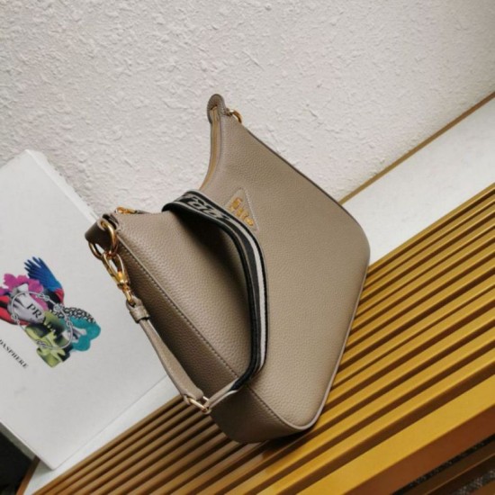 Perfette Qualità Repliche Borsa a tracolla Prada Granata Grigia Imitazione