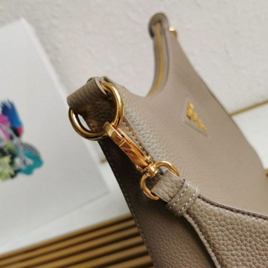 Perfette Qualità Repliche Borsa a tracolla Prada Granata Grigia Imitazione
